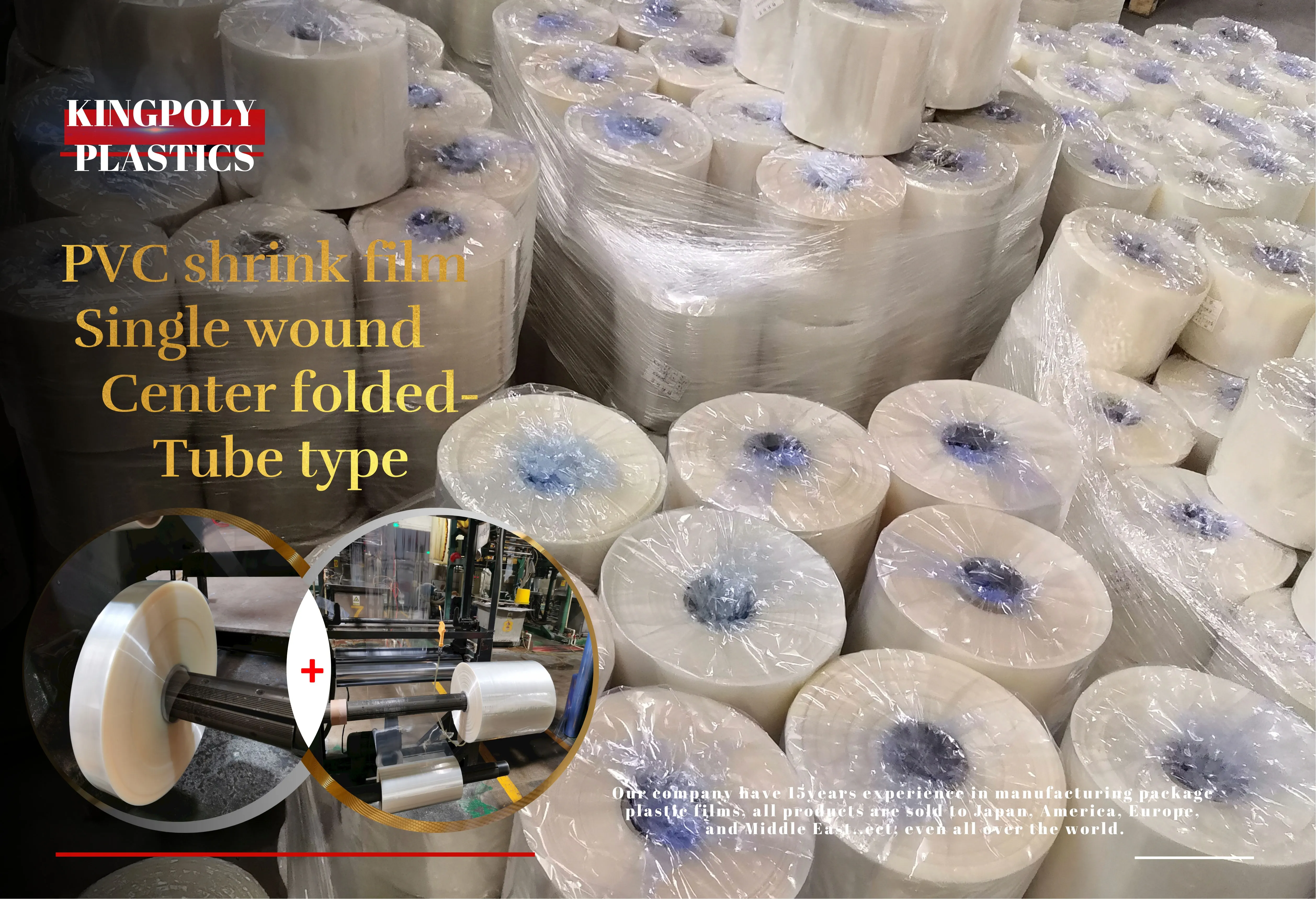 China Wholesale Insulation PVC heat shrink sleeve Lay-flat Width PVC Heat Shrink Wrap Tubing film 