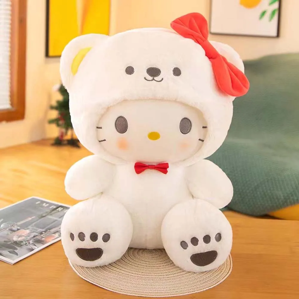 Sanrios Hello KT Cinnamonroll Pochacco Kuromi Plush Doll Cos Bear Cute Toys 8 Inch Plushies Claw Machine Arcade Plush Toys Doll