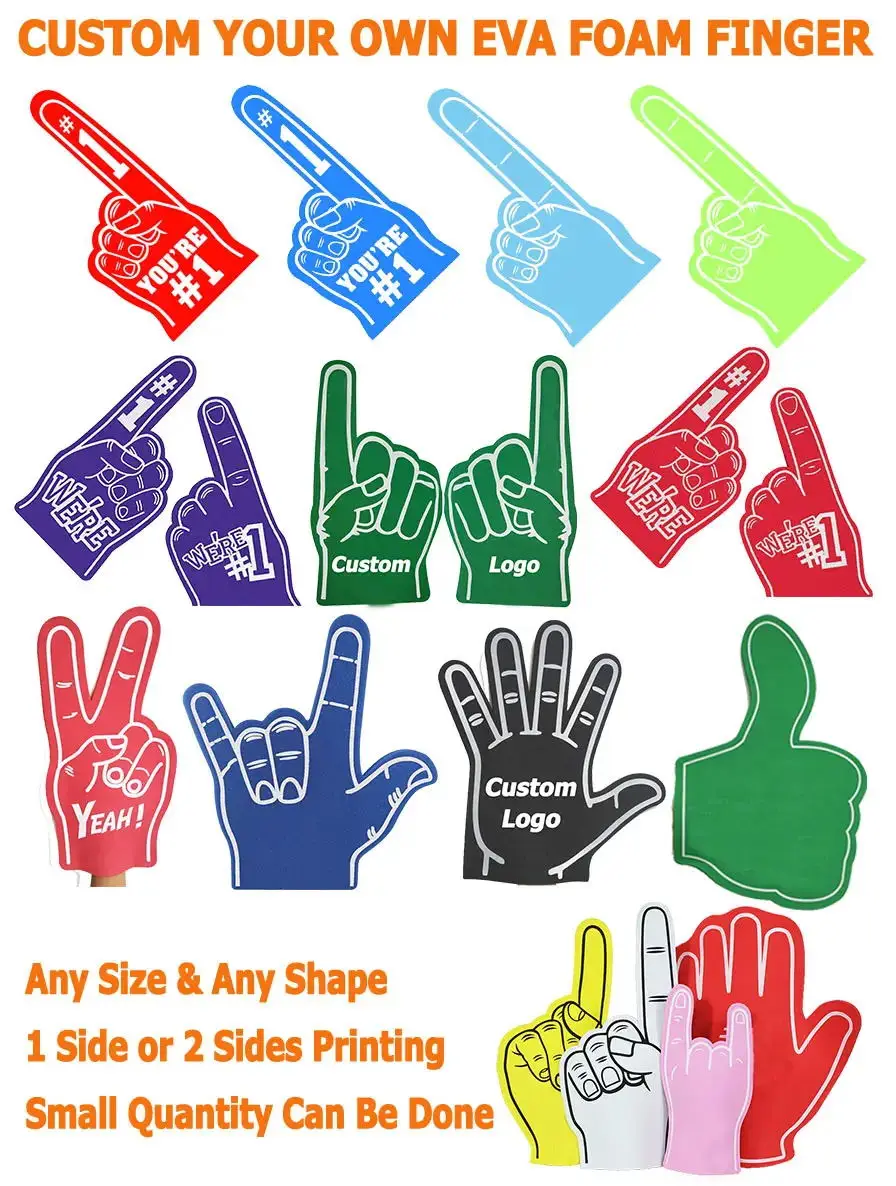 CUSTOM Foam finger custom shapeS
