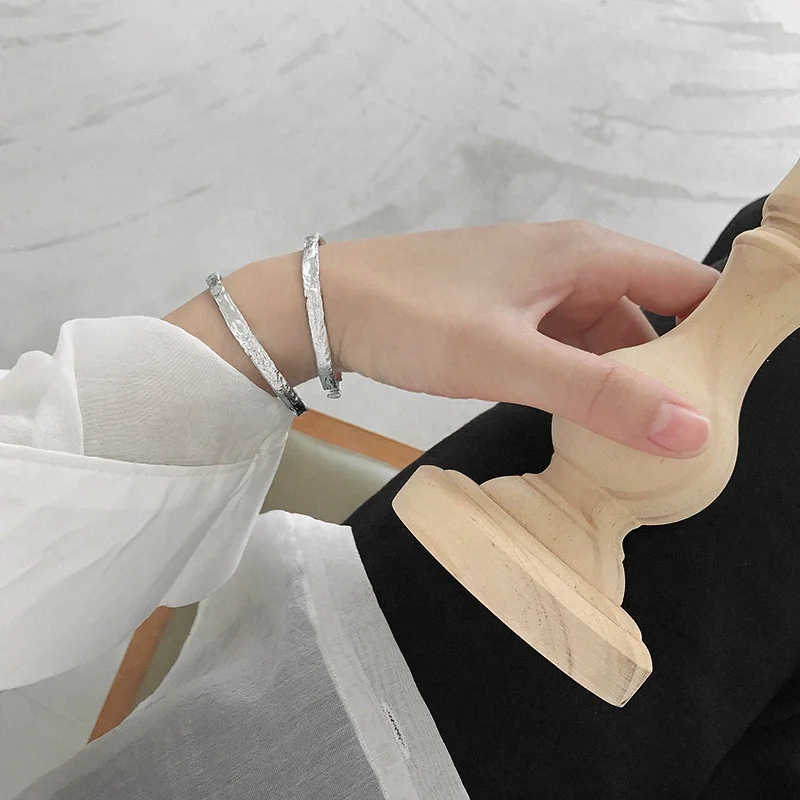 VIANRLA cuff bracelet gold simple adjustable 18k gold plated cuff bangle bracelet