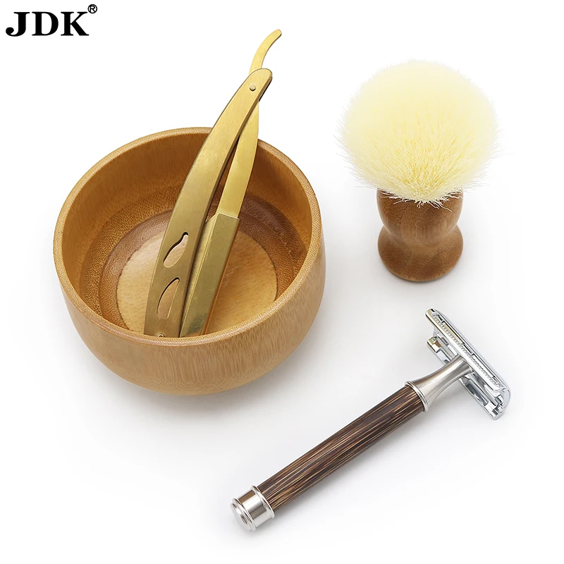 JDK 2024 Factory Price 1pc Shaving Straight Razor Metal Handle Razor with Custom Logo