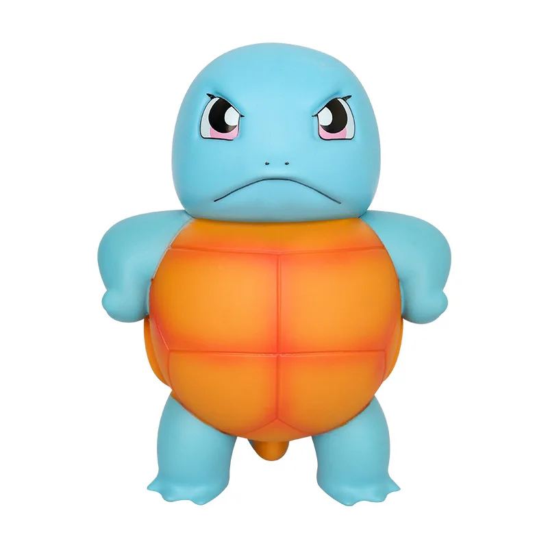 16cm Pokemone cartoon statue PVC model toy collectible figurines anime Tsundere Squirtle action figures