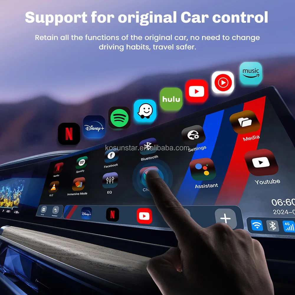 MMB For BMWiDrive 3.0 4.0 5.0 6.0 7.0 8.0System CarPlay Adapter Ai Box 4G LTE 8core Gps Navigatiton 4+64G Youtube Video Play