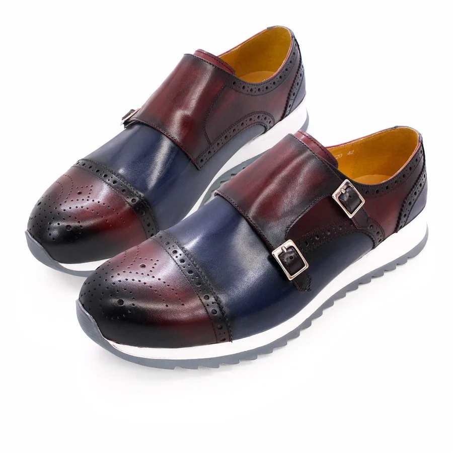 Sh10780a красная подошва chaussures homme 2024 кожаная умеренная обувь для мужчин