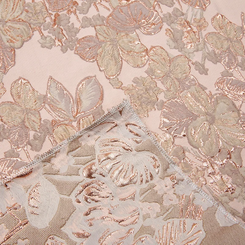 TMJ1368 фабричная прямая модная новая тканая жаккардовая полиэфирная ткань с большими цветами для платья