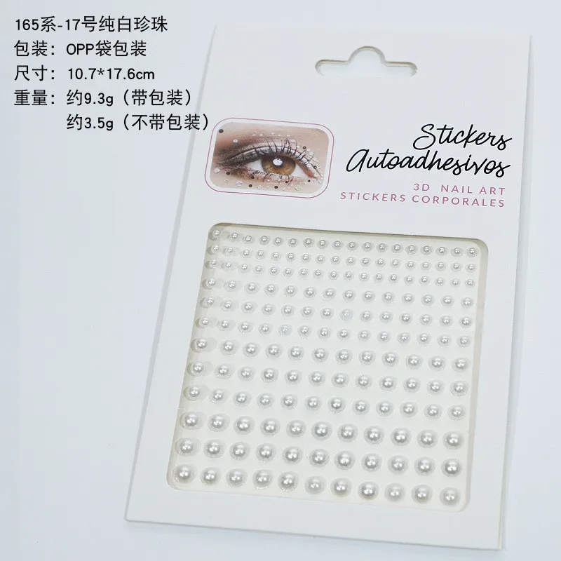 Wholesale Diamond Gem Body Face Sticker Tattoo Rhinestone Eye Sticker Adhesive Face Jewel Stickers for Makeup