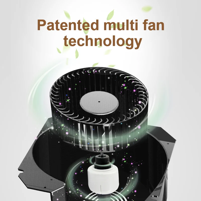 Customized DIY air purifier with UV lamp , aromatherapy fan function commercial air purifier