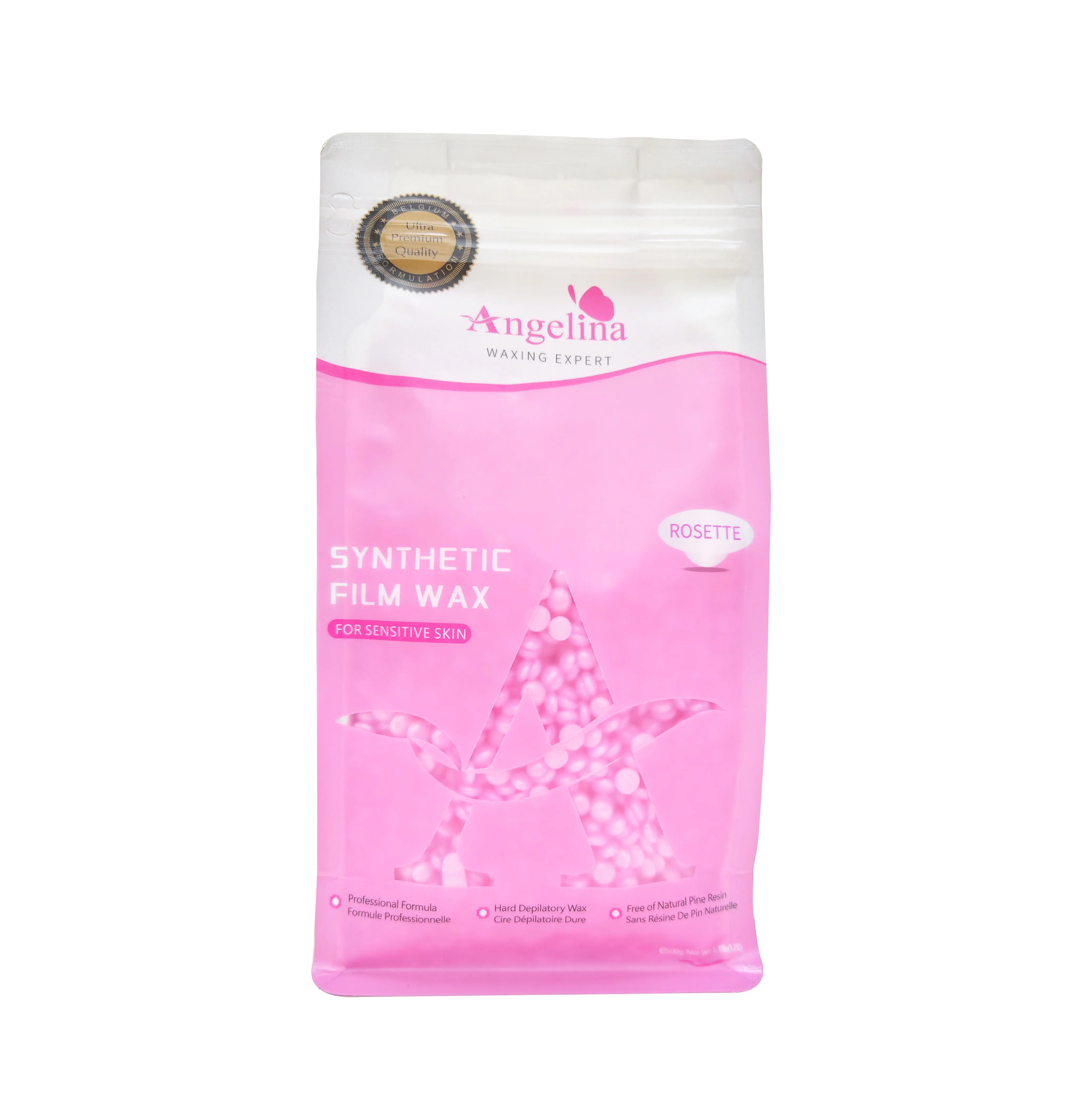 Competitive price 500g Hard wax beads Depilatory Hair Removal Rosette Hard wax bean Depilatory Hot Film Wax for Bikini