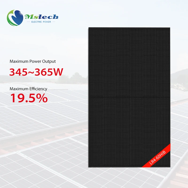 Longi Half Cell 345w 350w 355w 360w 365w Ja Trina Jinko Solar Power Panel Shingled Monocrystalline Perc Solar Panels