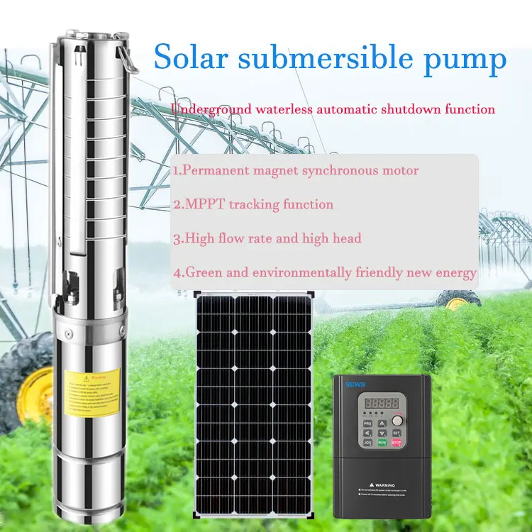 2hp solar pump water solar pump for agriculture 4 inch solar pump system set and irrigation