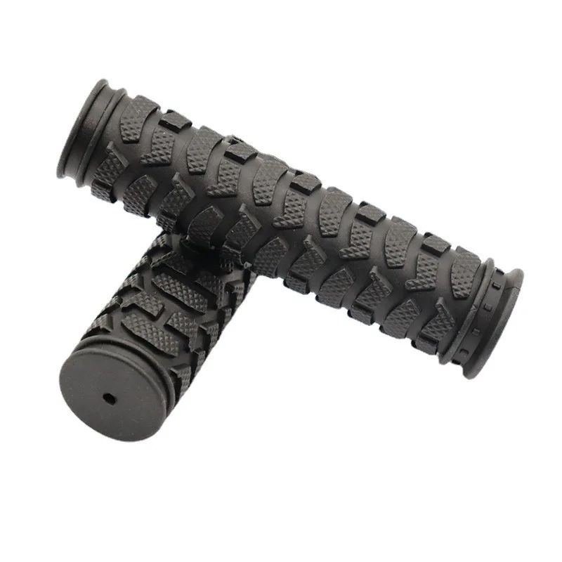OEM 120mm 22mm Black Rubber Lock On Non-Slip Bike Grips fit for Fixed Gear Bike Mountain Bike Bicycle Handlebar Grip Accessories