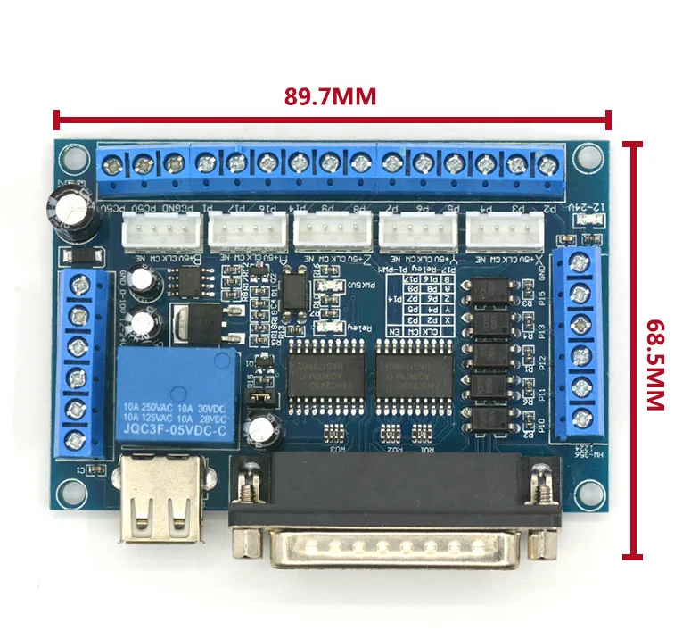 
CNC DIY Breakout Board 5 Axis Mach3 For Stepper Driver Controller for Arduino 