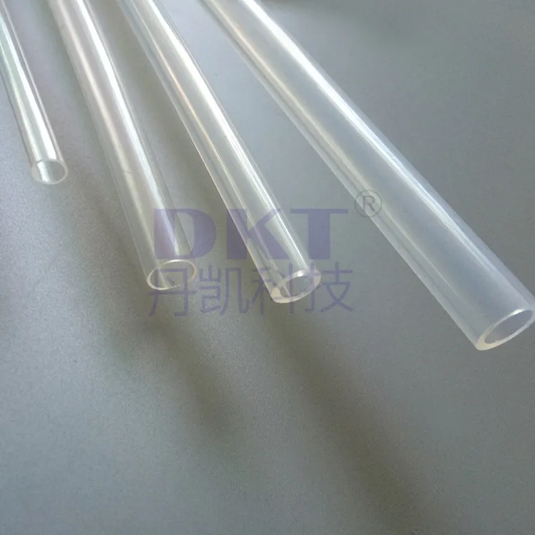 DKT Corrosion Resistance 3.96 mm*6.35 mm Plastic FEP Tubing For  High Purity Reagent Delivery Tube