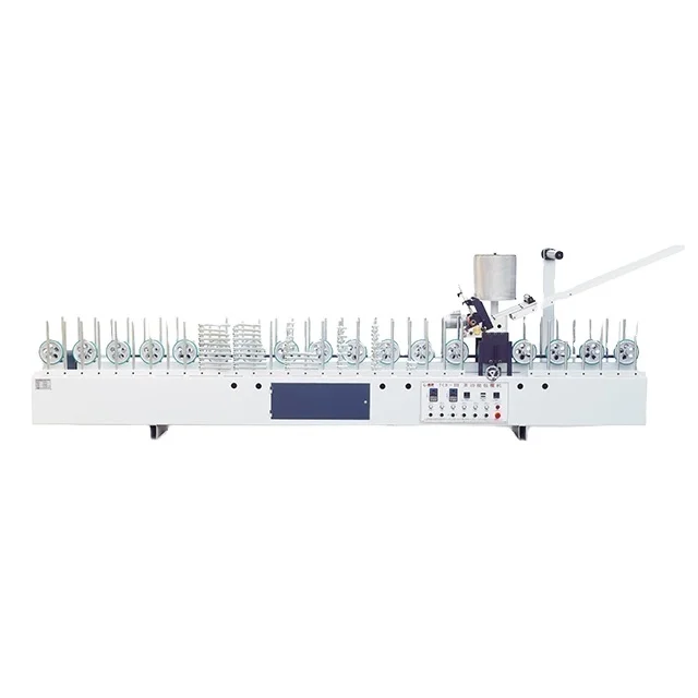 Guangzhou TC EVA Hotmelt Glue Veneer Profile Wrapping Machine for Door Frame
