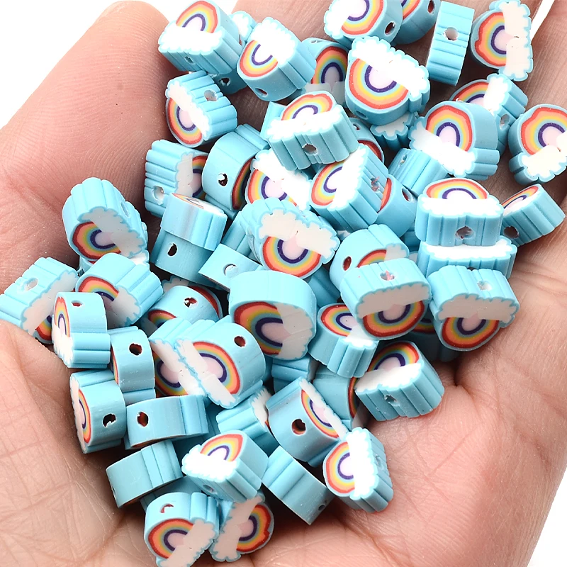 Hot Sale 90Pcs Rainbow Fimo beads For Jewelry Making DIY  Accessories clay beads Craft