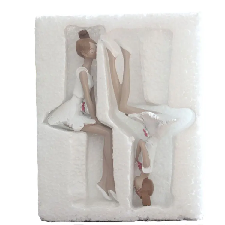 
Dress Slim Beautiful Resin Sister Girl Figurine Tabletop Figure Ornaments Living Room Decoration 