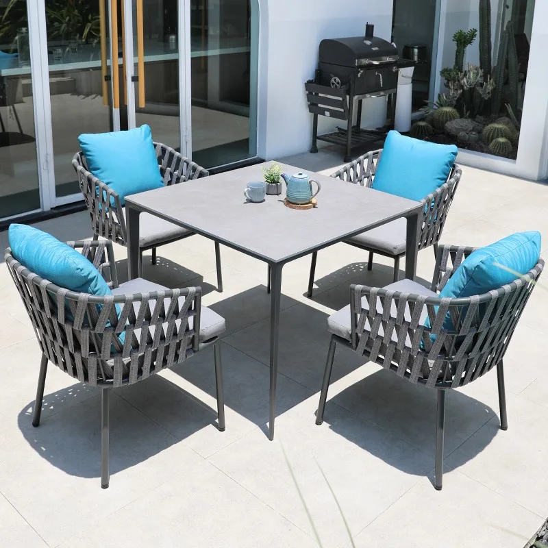 Walden Wholesale garden hotel  villa resort rope dining furniture