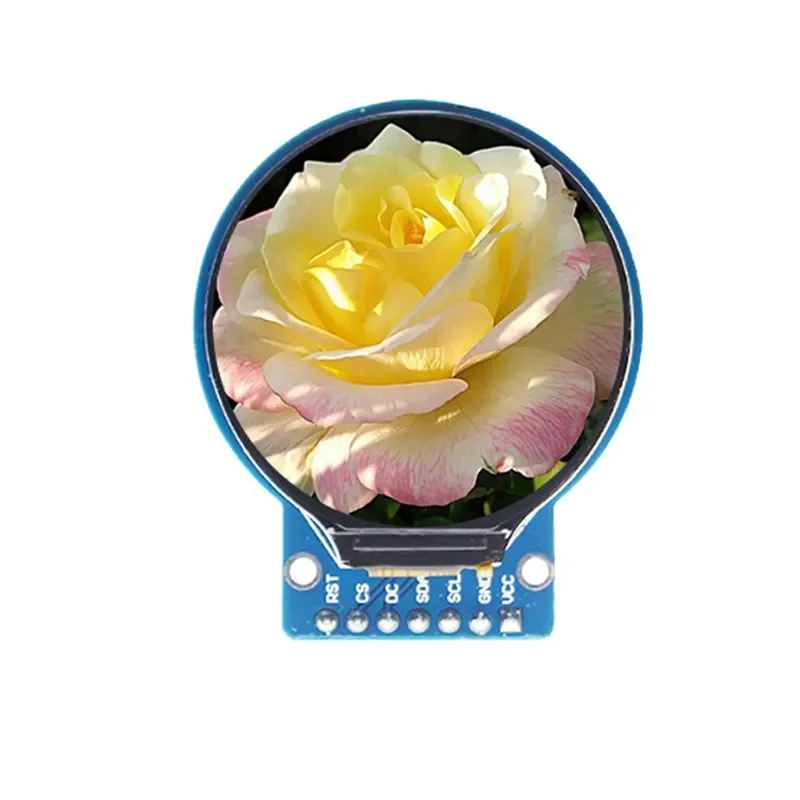 1.28 Inch TFT Round Color LCD Display Module HD IPS Resolution 240X240 SPI Driver GC9A01 LCD Module
