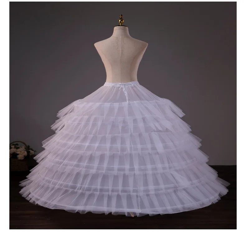 hot petticoat for quinceanera Crinolines and hoop skirts petticoat Lolita ring fish bone cancan 6 hopps petticoat underskirt