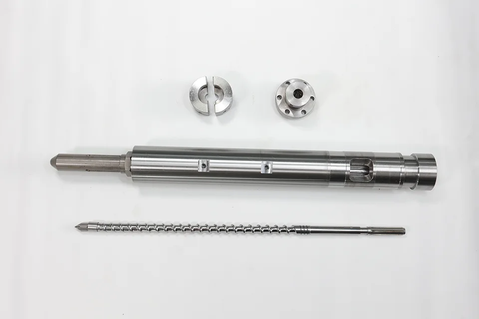38CrMoAlA Alloy Structural Steel Injection Molding Bimetallic Screw And Barrel For Plastic Extruder Machine