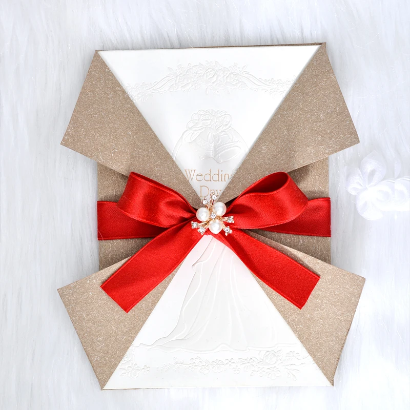 Custom Silk Red Ribbon Roll 19MM 100 Yard Polyester Cotton Ribbon For Small Gift Bags Flower Packaging