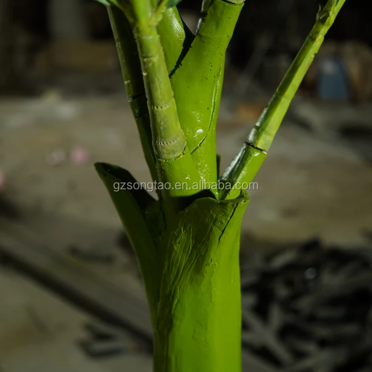 Artificial Outdoor Fiberglass Tall Trees Wine Bottle Coconut Palm Tree For Shopping Mall Indoor Decoration