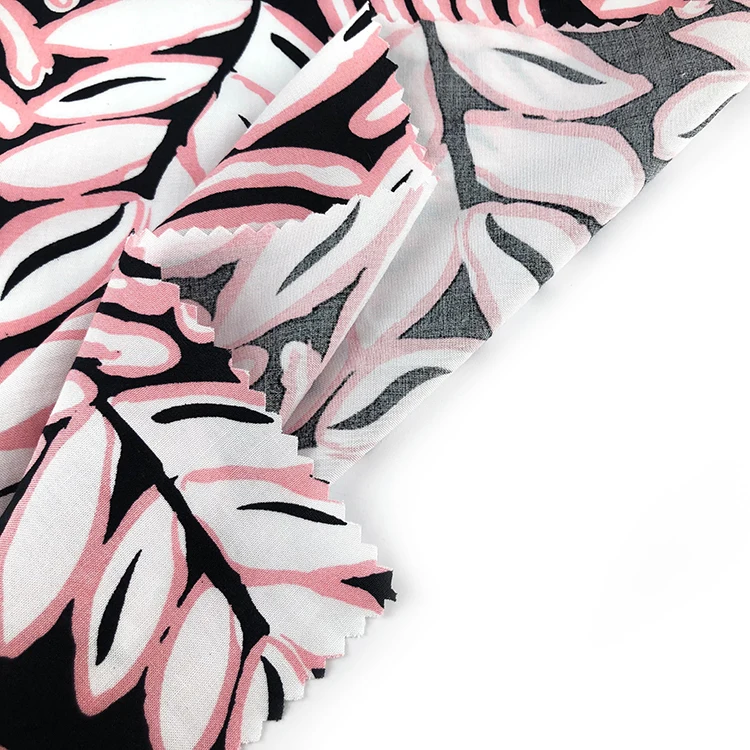 WOVEN RAYON POPLIN PRINTED FABRIC