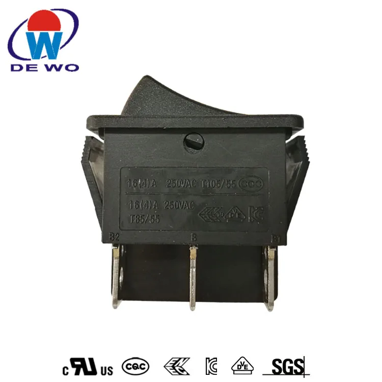 kcd4 dpdt 3 pole 12v 24v 6 pin center off rocker switch