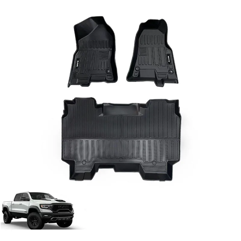 Auto parts 4X4 pick up truck carpets 3D TPE TPV Rubber Car Floor Mats for Dodge RAM1500