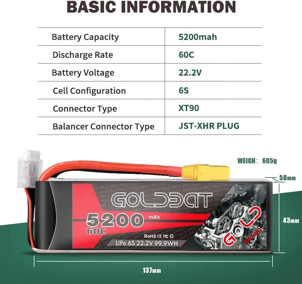 5200 мАч 80C литий-полимерный 3S OEM Дрон Аксессуары RC Хобби Спорт Lipo аккумулятор