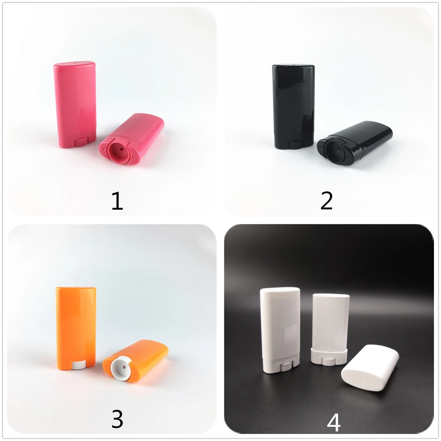 15g Empty Plastic Sunscreen Push Up Packaging Container Deodorant Stick Tube