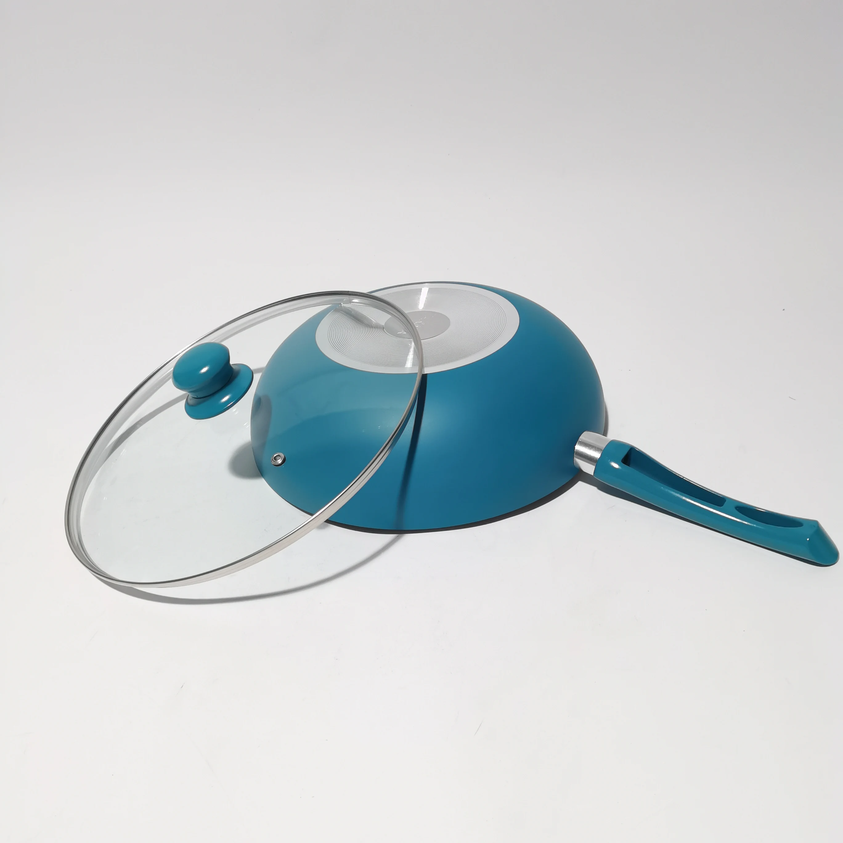 30 CM Big Wok Factory Direct Wholesale Non Stick Coating Aluminum Home Using Wok