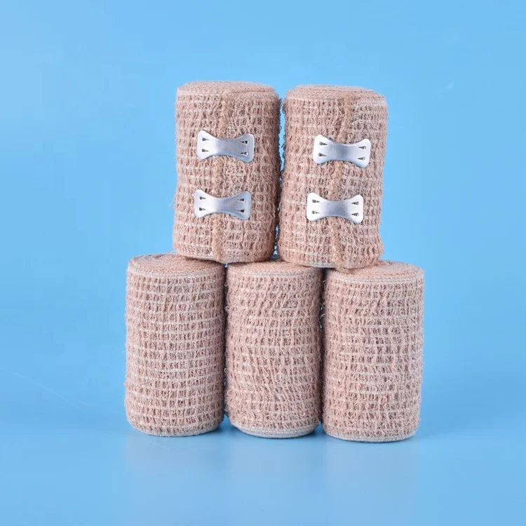 Shaoxing manufacture medical hospital 100 yard comfortable elastic gauze rolls bandage