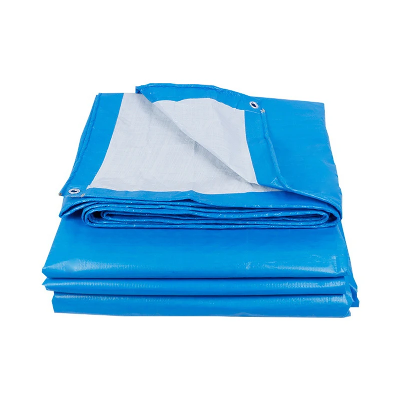 Blue/White Truck Cover Rain Cover Cargo Cover Customized Waterproof Pe Tarpaulin Outdoor Used