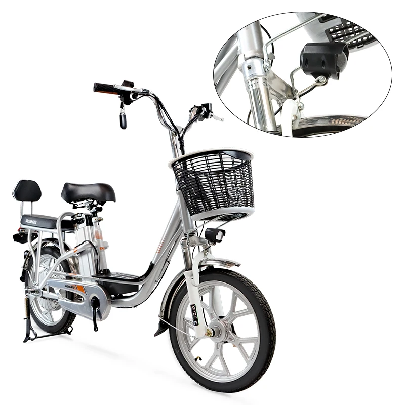 18 inch high steel frame 48v battery 350W brushless motor  electric cargo bike for delivery