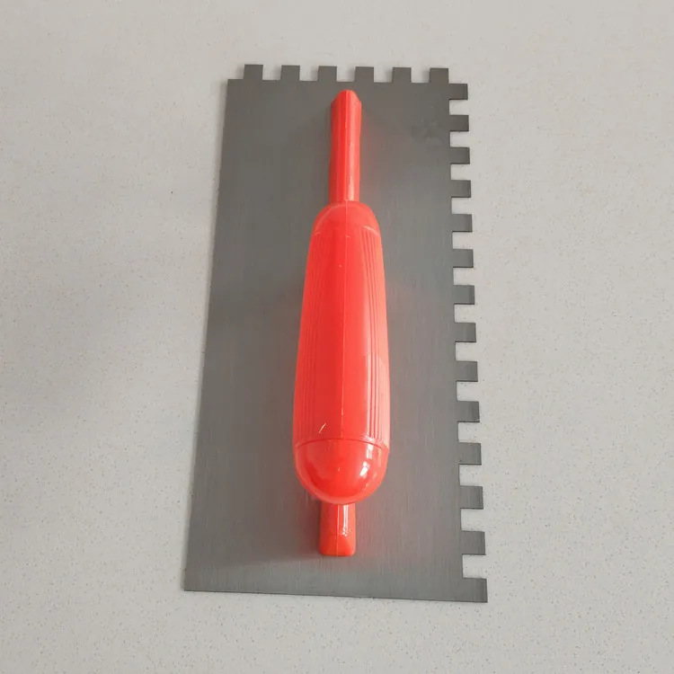 Красная пластиковая ручка Штукатурная шпатель с зубьями строительные инструменты