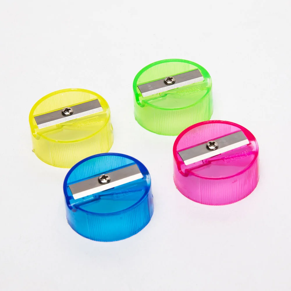 
new arrival manual retro craft multi color round pencil sharpener for your selection 