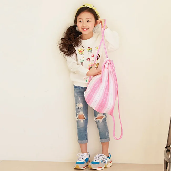 Online Shop China Children New Korean Design Elegant Ruffle Side Blouse