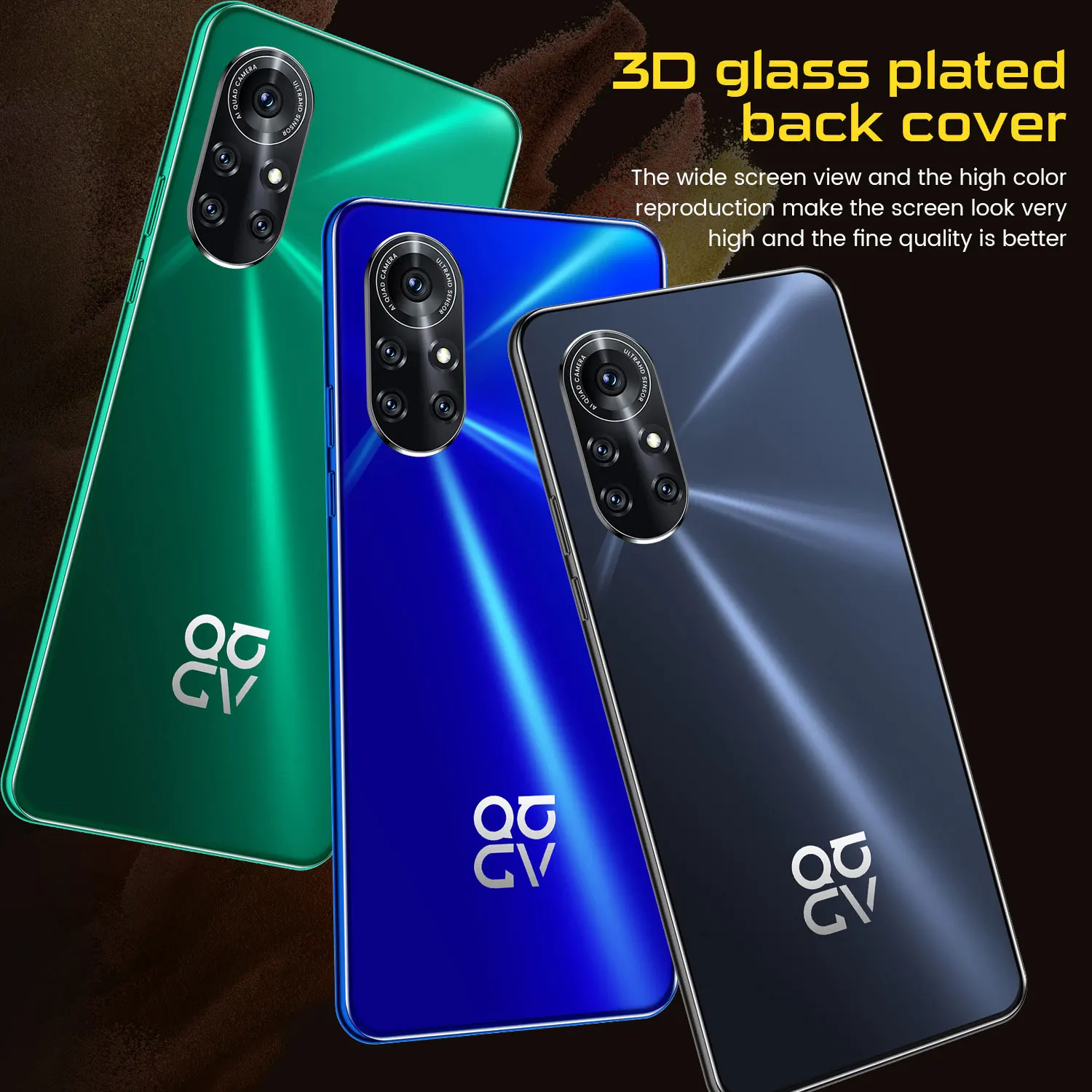 Hot Selling Nowa 8 pro original 8gb+256gb 16MP+32MP face unlock full Display Android 10.0 Cell Phone Smart Mobile Phone