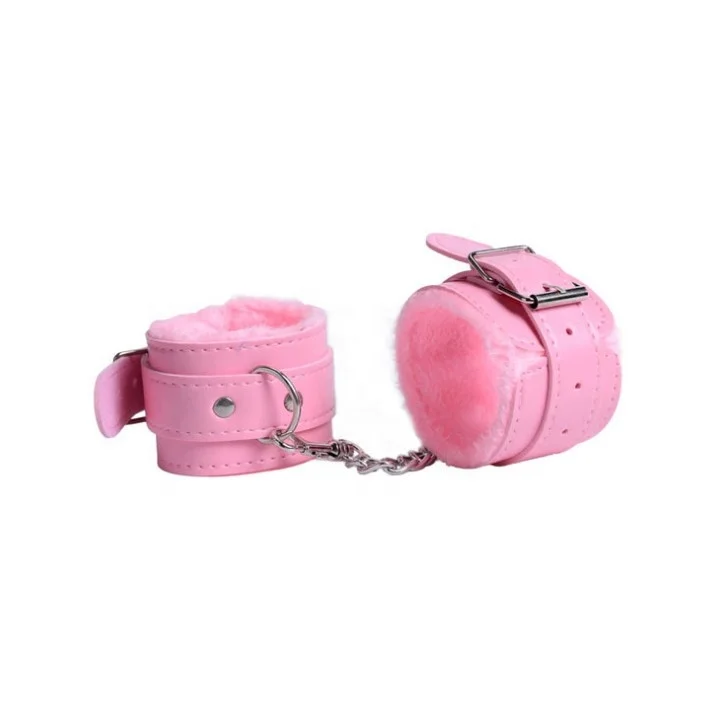 4 Color Leather Handcuffs Adult Sex Products Plush Anklecuffs Restraint Bondage Handcuffs For Couple Sex Toys
