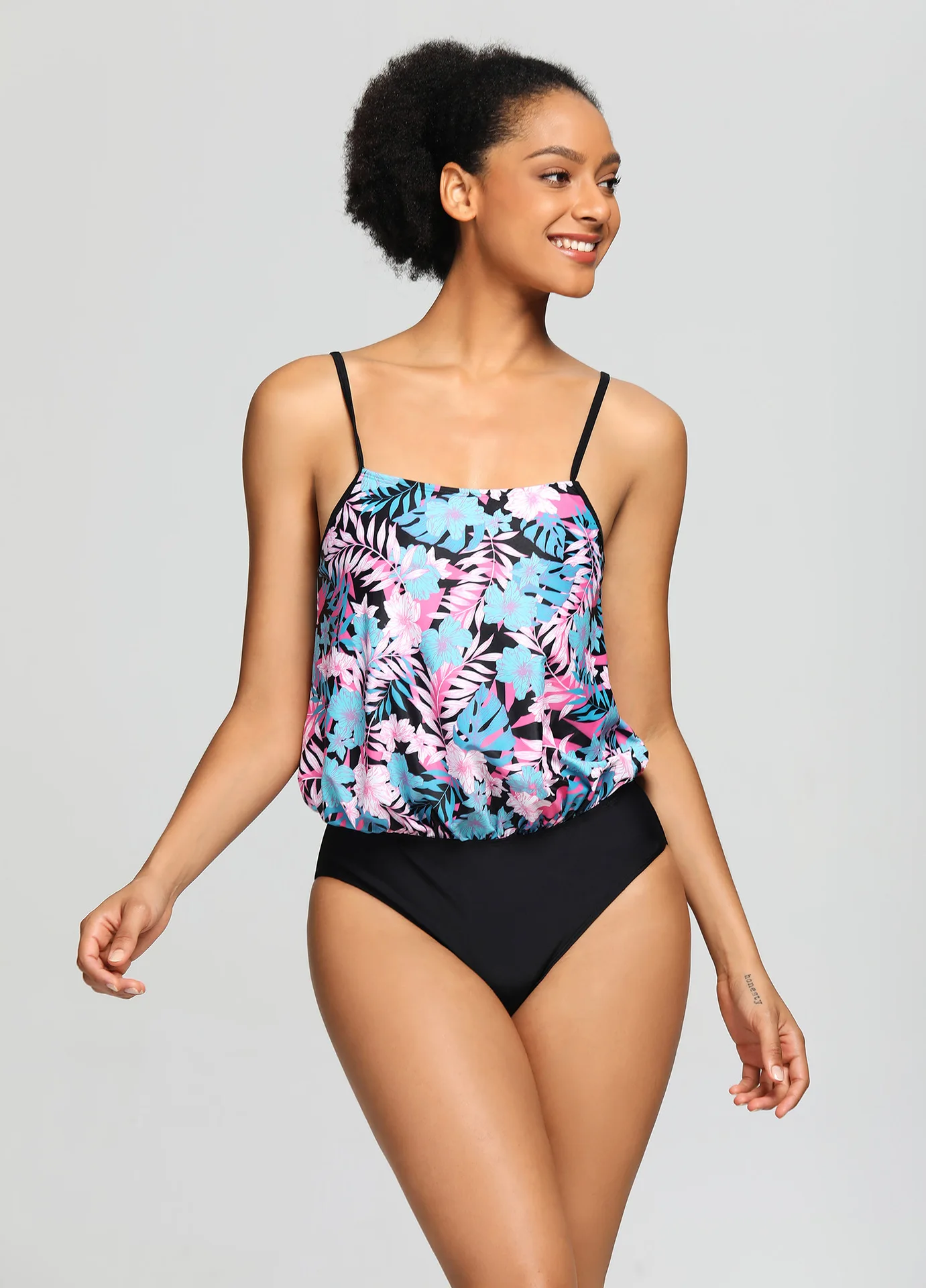 Bikini Euro American sexy one piece printed swimsuit Women Beach Bikini