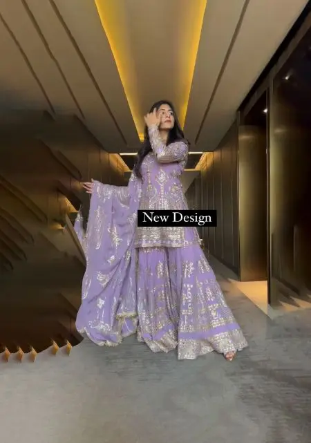 Latest Punjabi Suits Sharara with Custom Size for Women Designer Girls Pakistani Clothes Low Price 2023