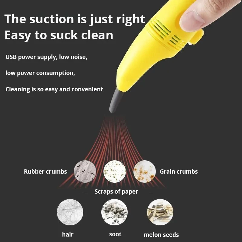 Mini Vacuum Cleaner Keyboard Cleaning Brush Laptop Shell Cleaner Dust Brush Portable USB Handheld Vacuum Cleaner Cleaning Tools