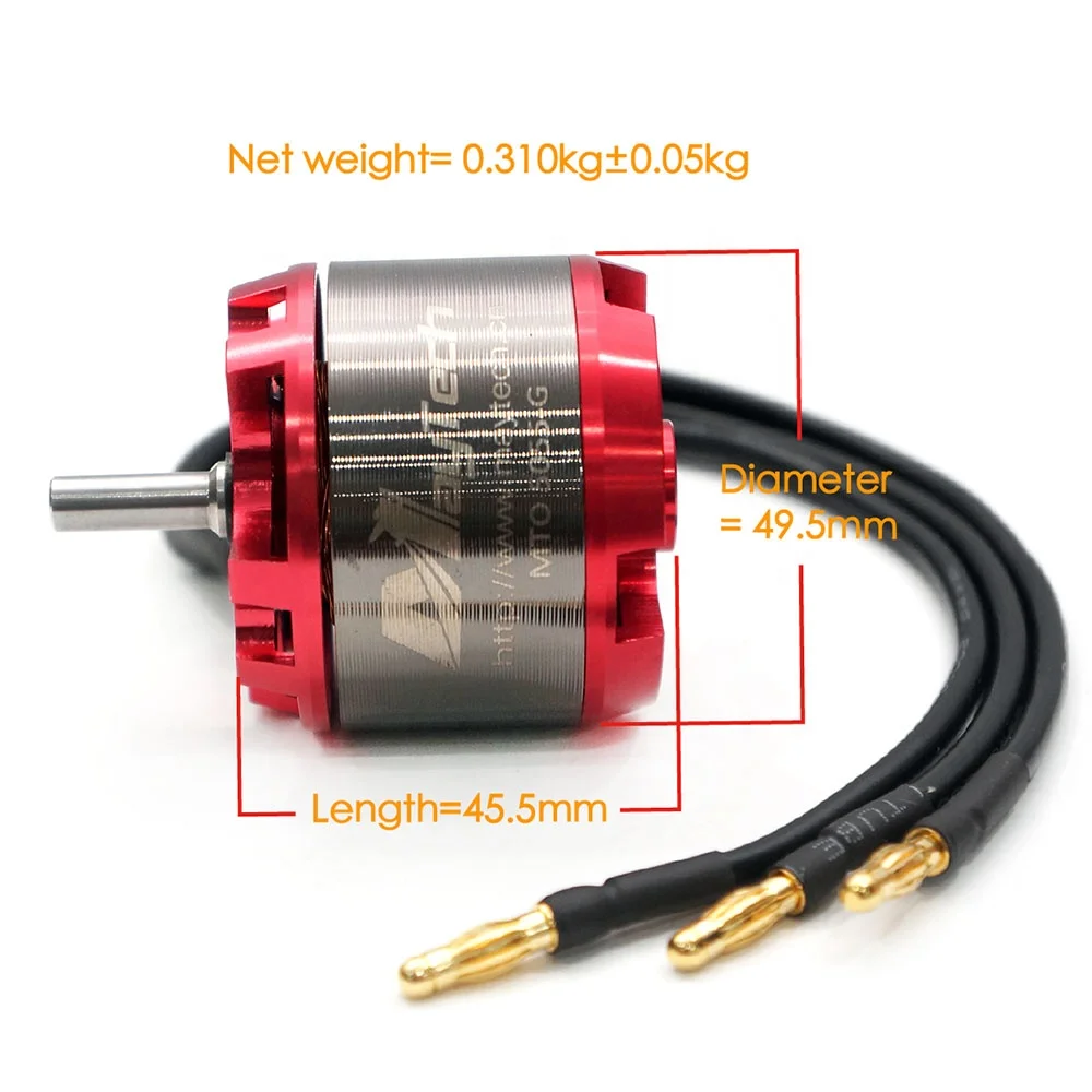 Maytech Aircraft 5055 Brushless DC Motor 1170W 220KV Sensorless E-motors for Fighting/Battle Robots Airplane