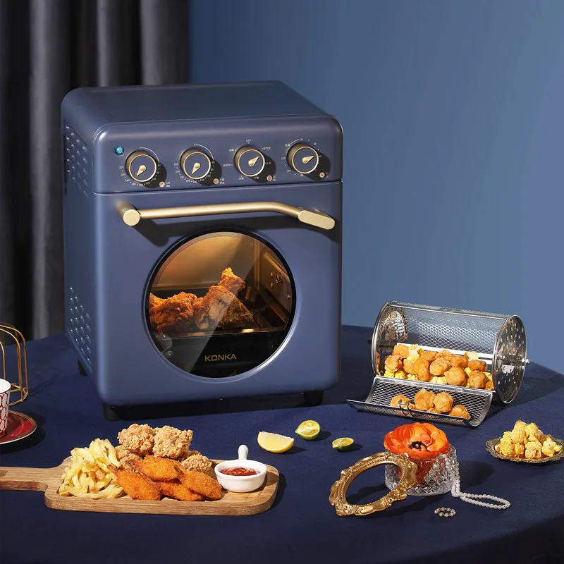Multi Function Home Electric Oven Oil Free Smart Portable With Timer Visual Window Air Deep Fryer Pressure