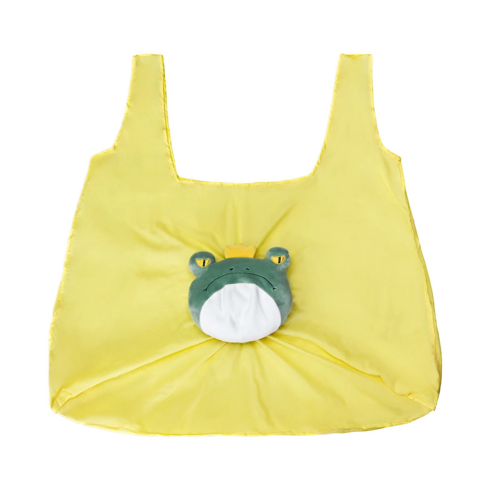 custom zipper pouch plush Reusable Recycled Polyester tote bag in stuffed animal Shopping Bag
