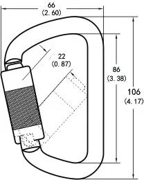 30KN стальной карабин Сверхмощный D-образный автоматический замок альпинистский карабин для воздушных работ