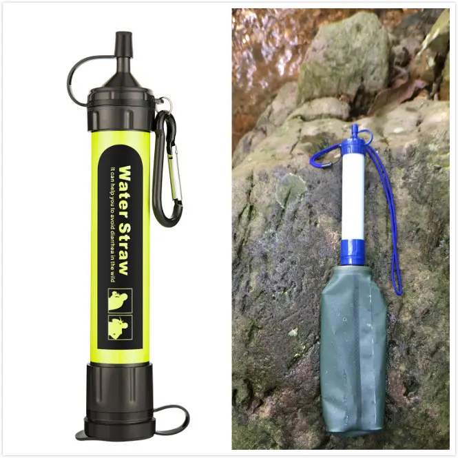 99.99% очистки воды для личного 1500L трубочка фильтра для воды экстренный Открытый Кемпинг пеший Туризм очиститель