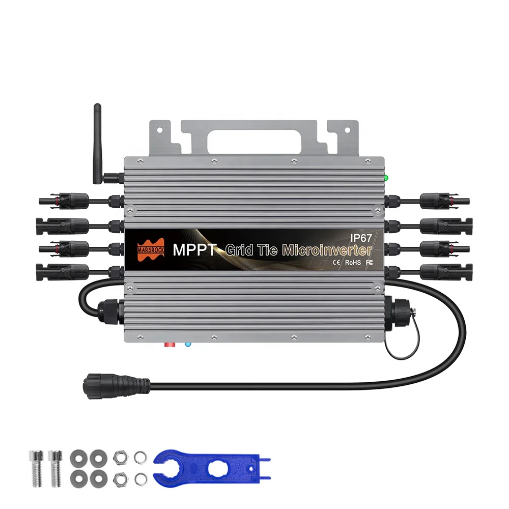 Mars rock  IP67  1400W MPPT Automatic Identification  Micro On inverter converter QR solar inverter