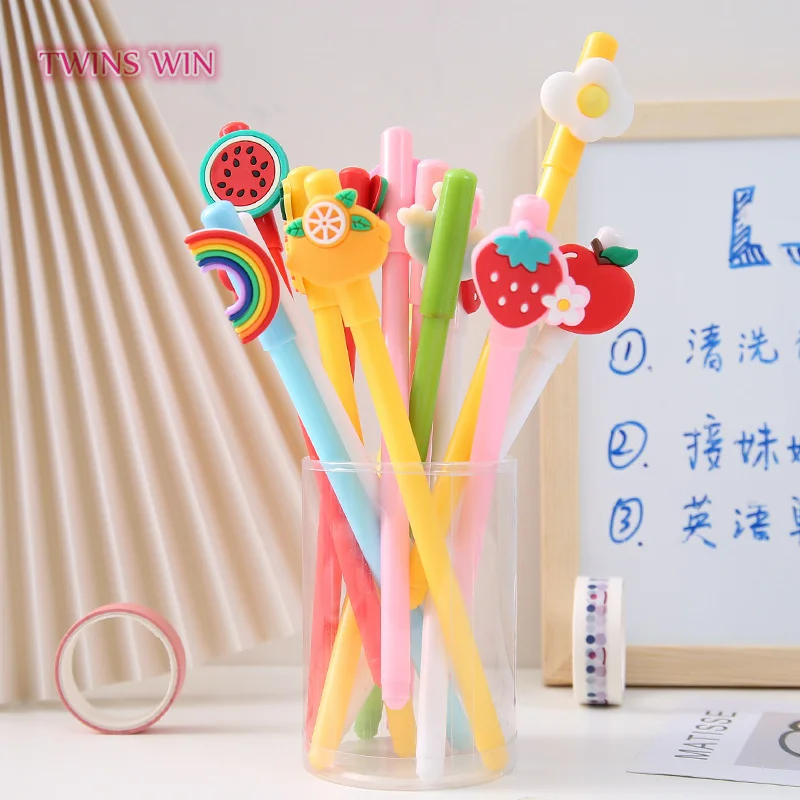 Новый дизайн кавайная гелевая ручка вернуться в школу канцелярские принадлежности для мальчиков и девочек симпатичная мультяшная 2668